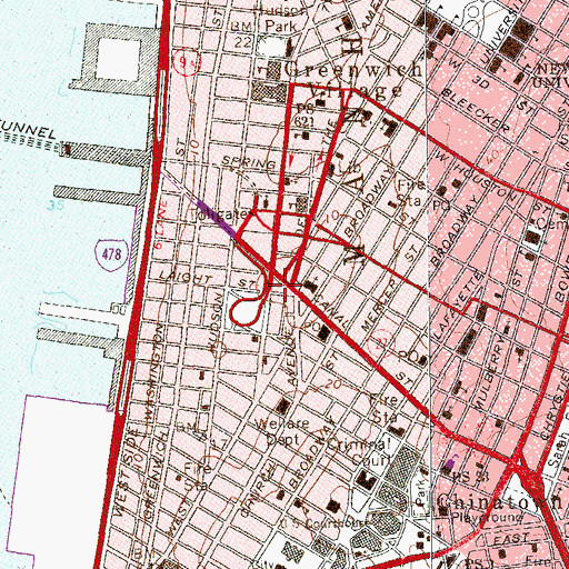 Topographic Map of Albert Capsouto Park, NY
