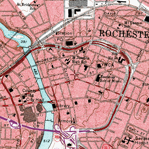 Topographic Map of Sibley Centre, NY