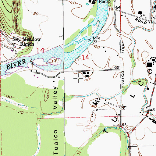 Topographic Map of Frohning Dairy, WA