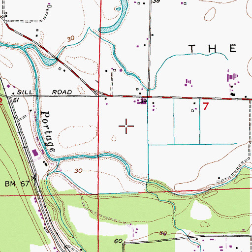 Topographic Map of Giles Dairy, WA
