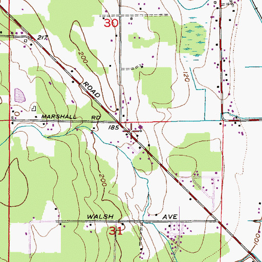 Topographic Map of Van Putten Dairy, WA