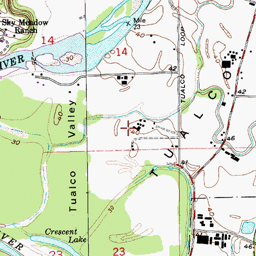 Topographic Map of Miedema Dairy, WA