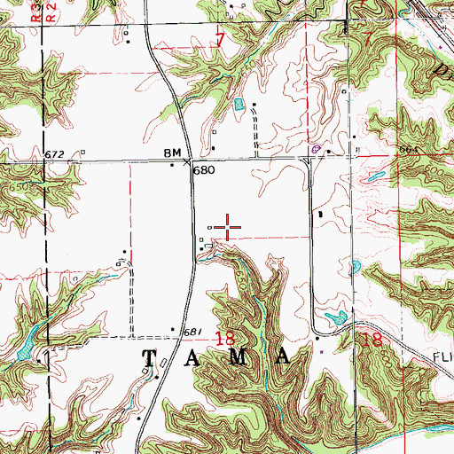 Topographic Map of Steingreaber Family Plot, IA