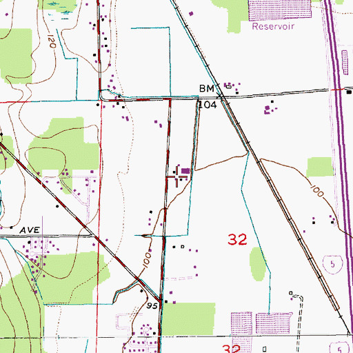 Topographic Map of Pine View Dairy, WA