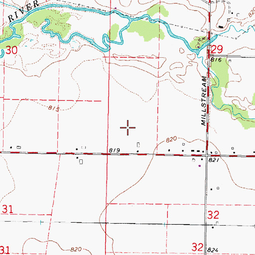 Topographic Map of Central Sod Farms, IL