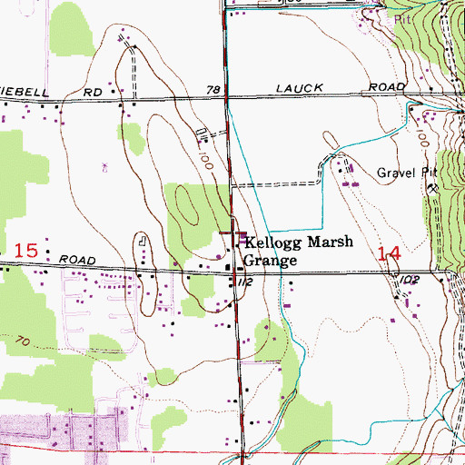 Topographic Map of Schons Family Dairy Farm, WA