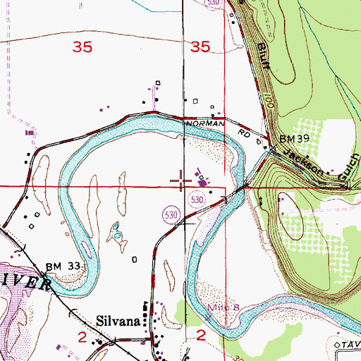 Topographic Map of Struiksma Dairy, WA