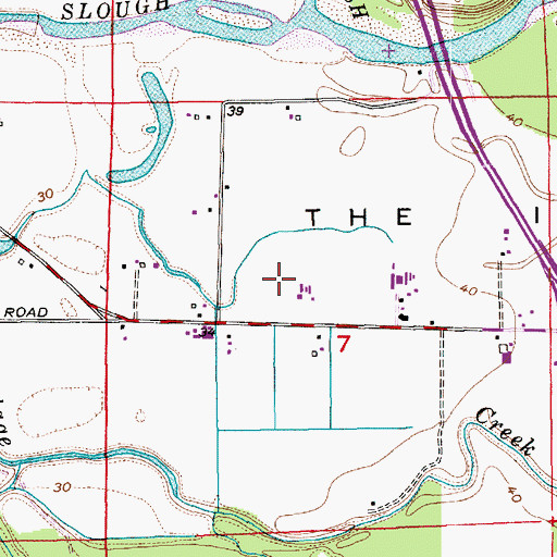 Topographic Map of Sundown Farms, WA
