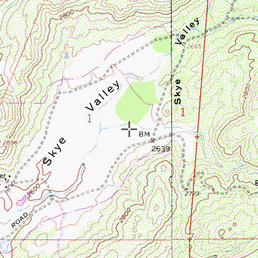 Topographic Map of Corral Canyon, CA