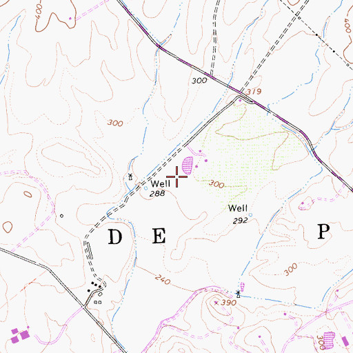 Topographic Map of Corral De Piedra, CA