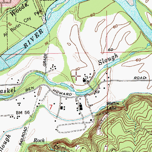 Topographic Map of Skyhart Farms, WA