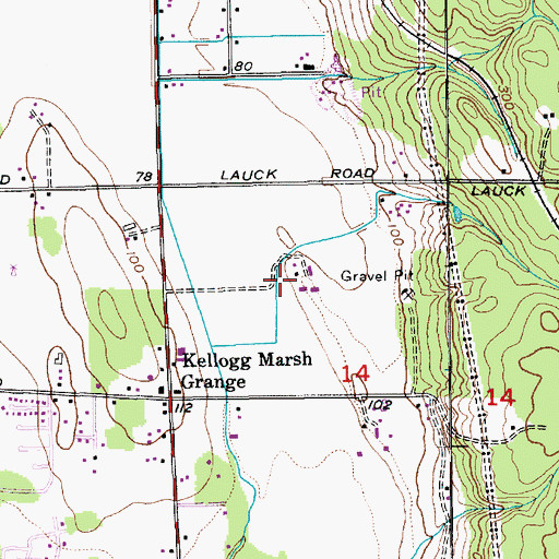 Topographic Map of Neff Farms, WA