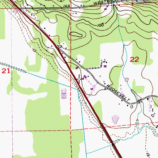 Topographic Map of Romberger Farms, WA
