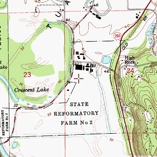 Topographic Map of Monroe Honor Farm, WA