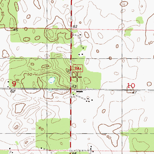 Topographic Map of Land Dairy, FL