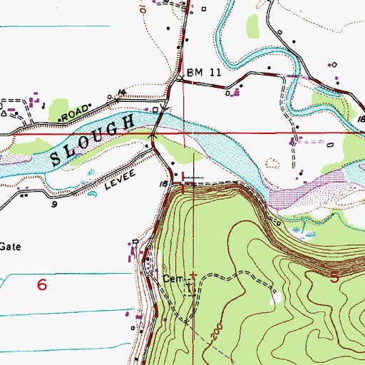 Topographic Map of Eagle Tree Farm, WA