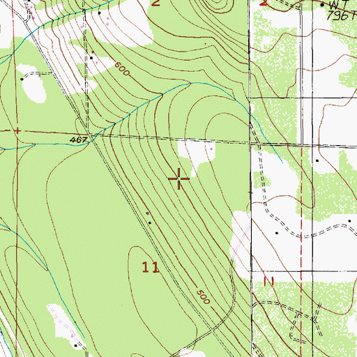 Topographic Map of Haflinger Haven Farm, WA