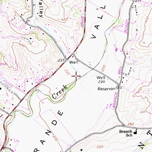 Topographic Map of Corralitos Valley, CA