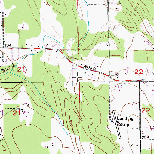 Topographic Map of Morning Glory Farms, WA