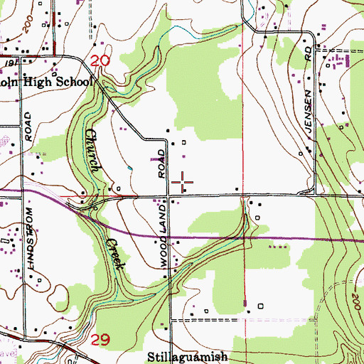 Topographic Map of Stalkfleet Farm, WA