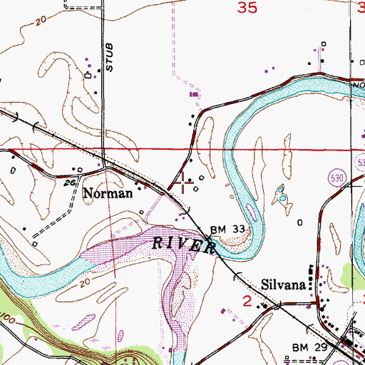 Topographic Map of Youngren Farms, WA