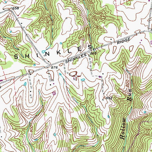 Topographic Map of Clarkson Dairy Farm, OH