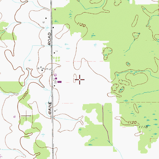 Topographic Map of Coltman Farms, OH