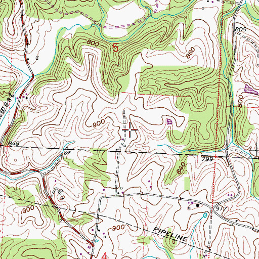 Topographic Map of Sterling Acres, OH