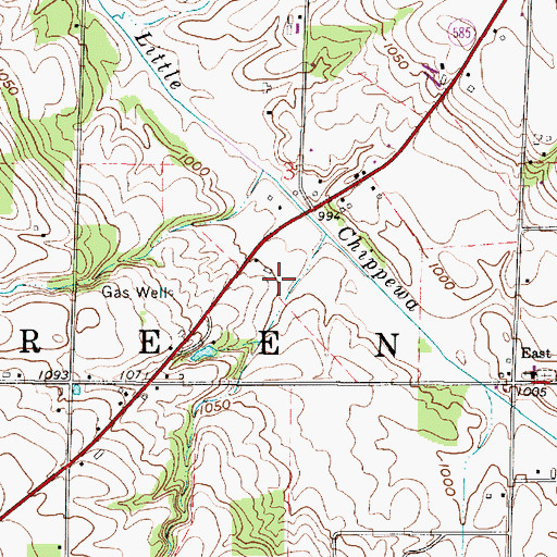 Topographic Map of Gresser Farm, OH