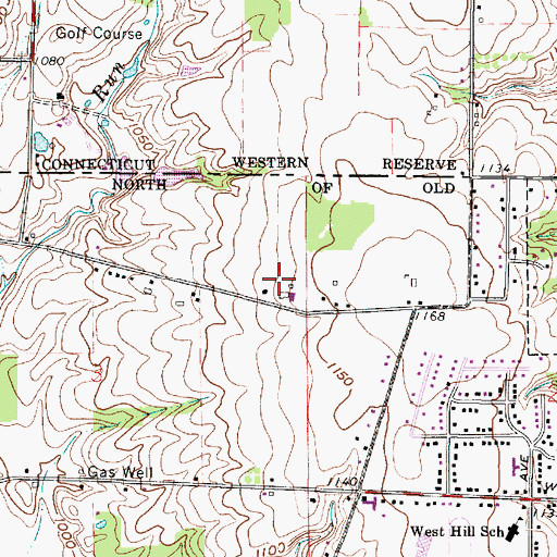 Topographic Map of Ramsier Farms, OH