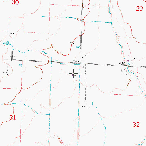 Topographic Map of Hollenkamp Farm, IL