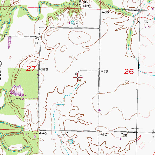 Topographic Map of Wellens Dairy Farm, IL