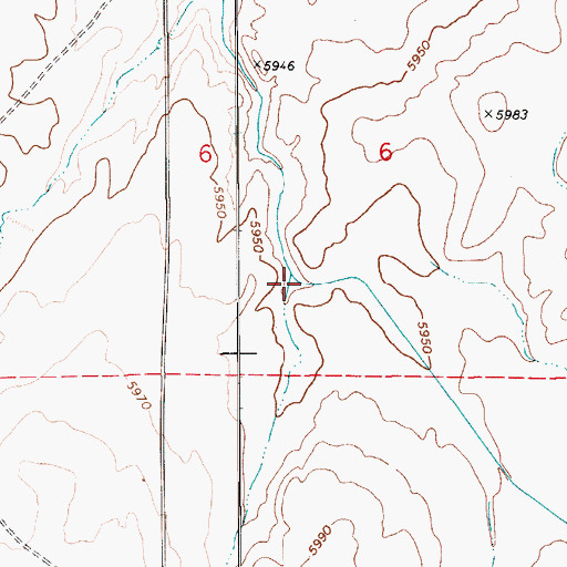 Topographic Map of Bushman Draw, AZ