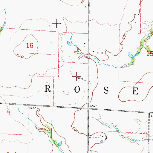 Topographic Map of Henrichs Farm, IL