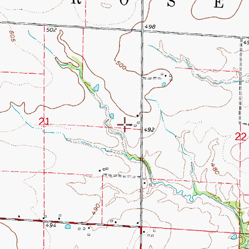Topographic Map of Wilke Brothers Farms, IL