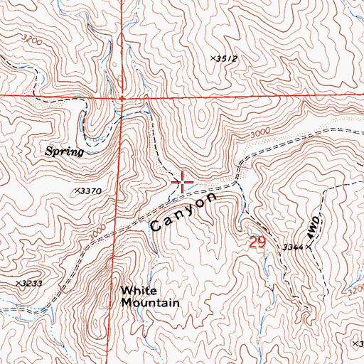 Topographic Map of Cottonwood Creek, CA