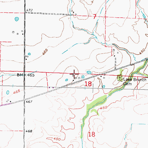Topographic Map of Tholeville Dairy, IL