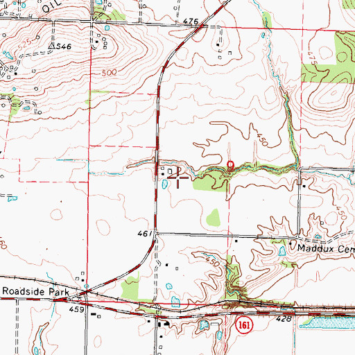 Topographic Map of Loepker Dairy Farm, IL