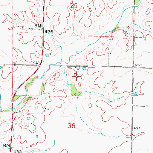 Topographic Map of Dall Dairy, IL