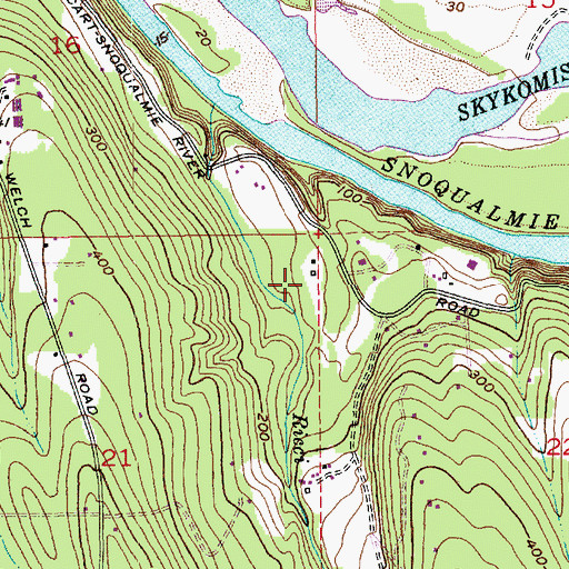 Topographic Map of Skyland Limousin Ranch, WA