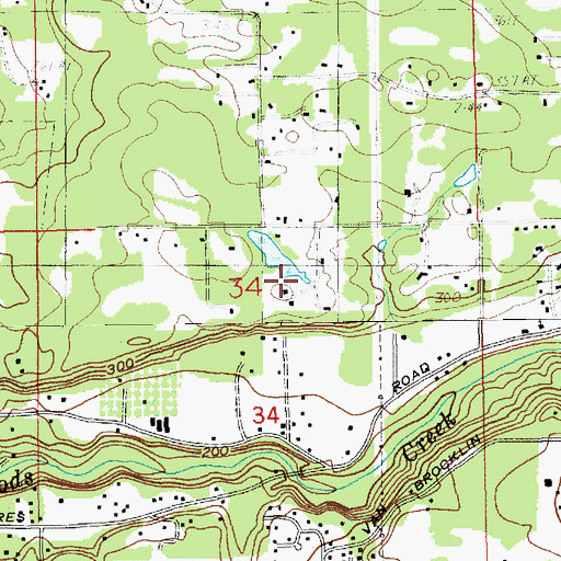 Topographic Map of Swinging R Ranch, WA
