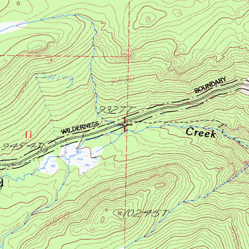 Topographic Map of Cottonwood Sawmill, CA
