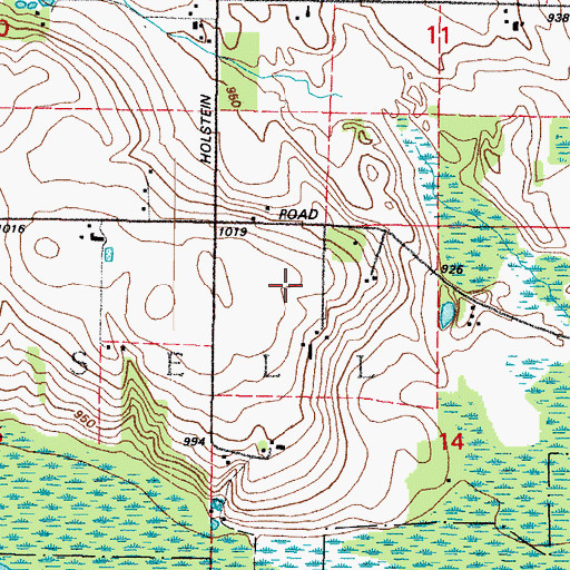 Topographic Map of Drake Dairy, WI