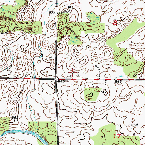 Topographic Map of Arnhoelter Dairy, WI