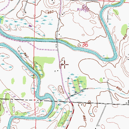 Topographic Map of C and L Hereford Farm, WI
