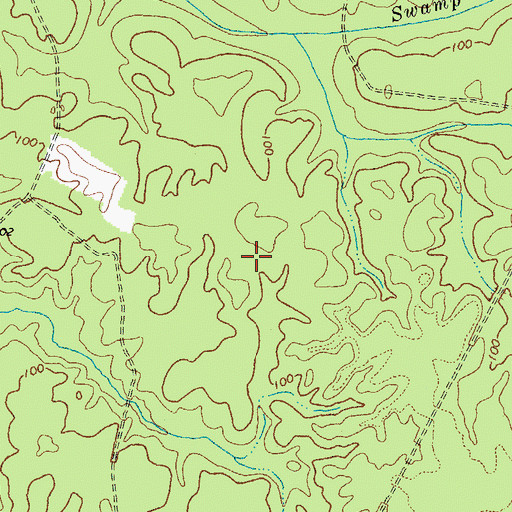 Topographic Map of Big Woods Wildlife Management Area, VA