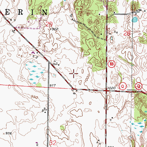 Topographic Map of Culleden Farm, WI