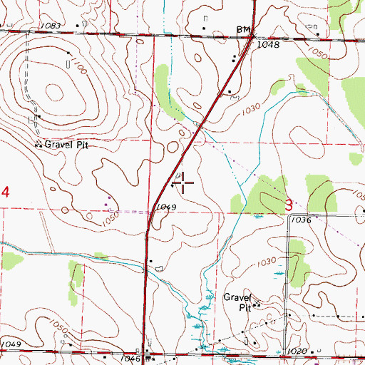 Topographic Map of Gehring View Farms, WI