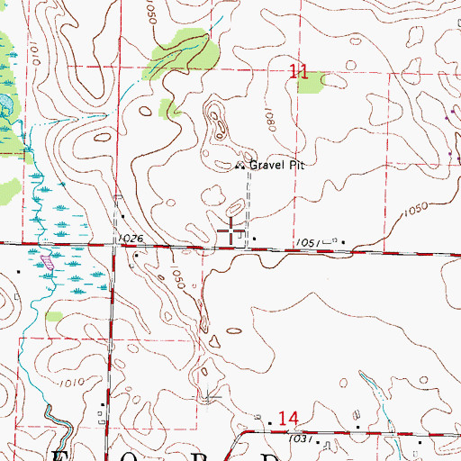 Topographic Map of Schwendimann Farm, WI