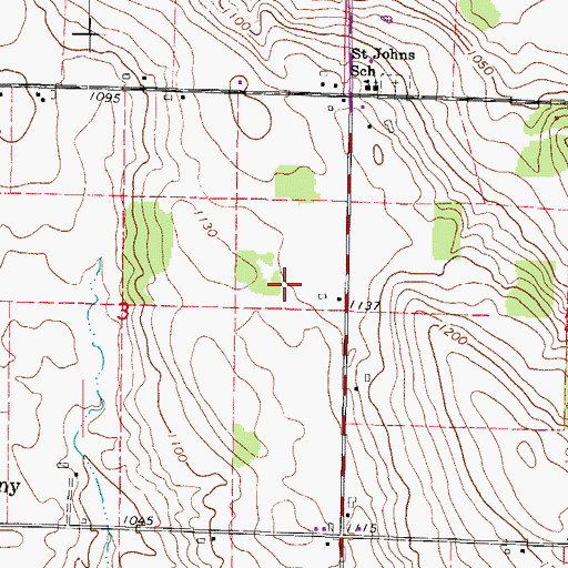 Topographic Map of Proeber Dairy, WI